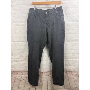 Faded Glory Jeans Womens Size 16W Faded Black Skinny 4 Pocket Denim (READ)